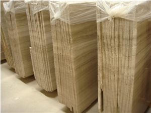 Wooden Grey Marble , Seperggainte Grey Marble Slab