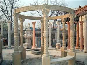 Carved Marble Arbour, Gazebo