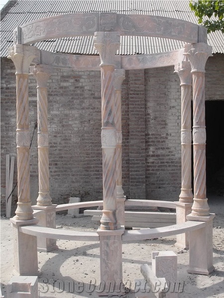 Carved Marble Arbour, Gazebo