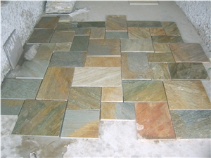 Gold Yelow Building Slate Tile