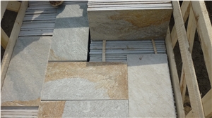Gold Yelow Building Slate Tile