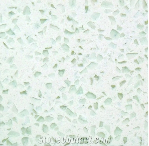 Light Green Artifcial Quartz Tile