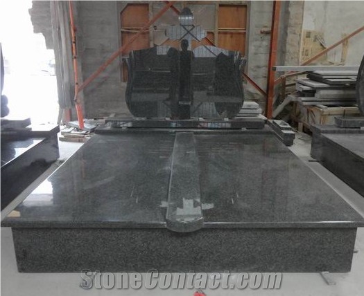 Poland Style Granite Tombstone Monument