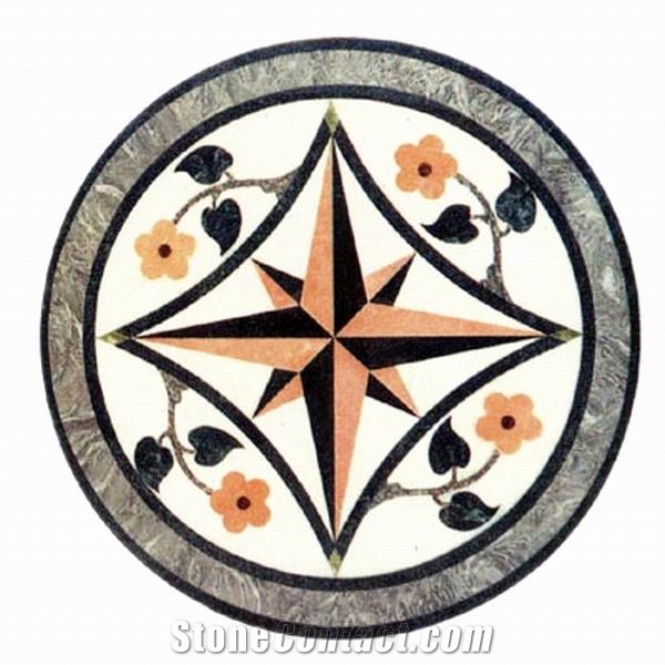 Round Design Marbel Medallion