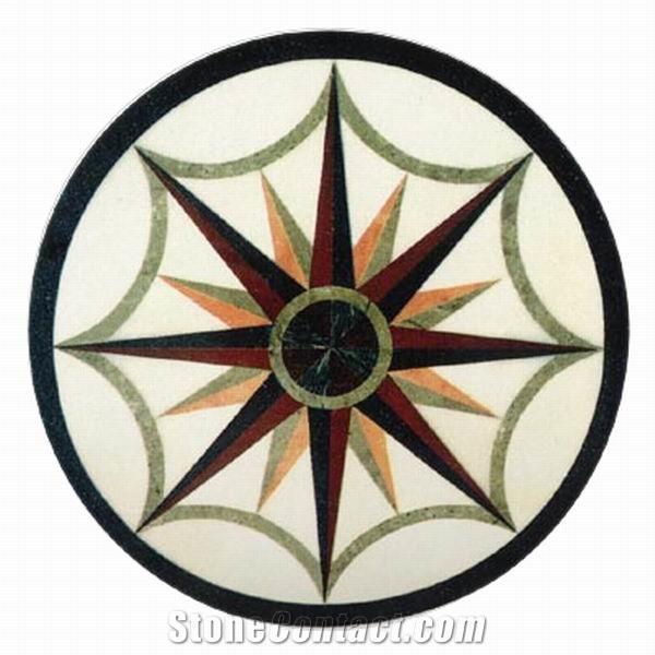 Round Design Marbel Medallion