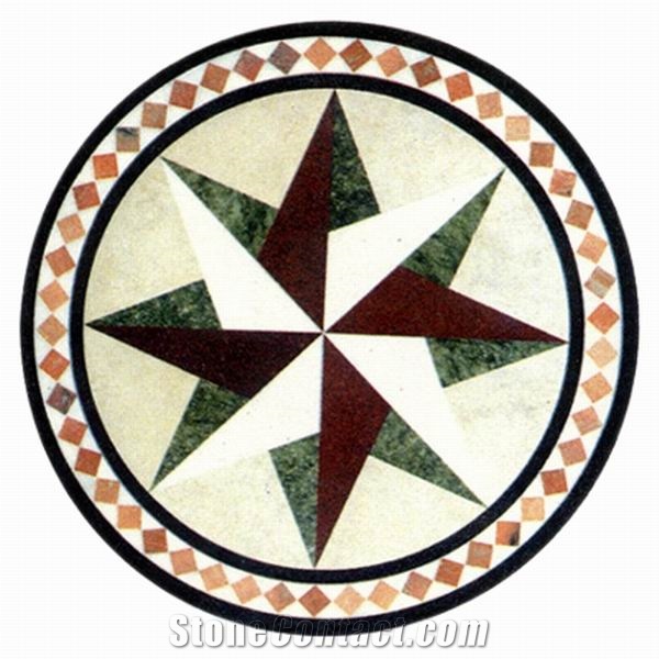 Round Design Marbel Medallion