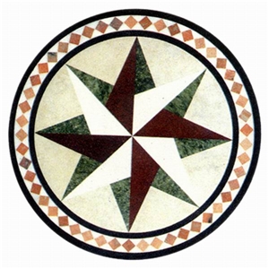Round Design Marbel Medallion