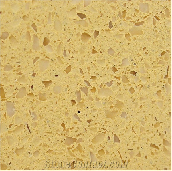 Yellow Artificial Quartz Stone, Engineered Stone