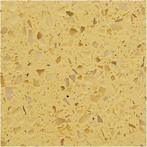 Yellow Artificial Quartz Stone, Engineered Stone Yellow Artificial Quartz Stone, Engineered Stone