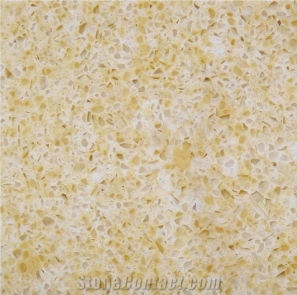 Yellow Artificial Quartz Stone, Engineered Stone