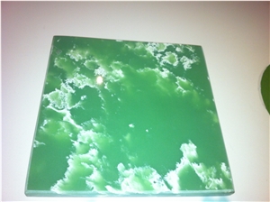 Green Artificial Quartz Stone Tile