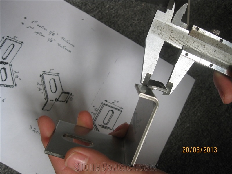 Stone Anchorage Stainless Steel Clamp