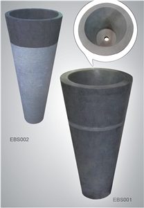 Eg81d Grey Basalt Pedestal Basin