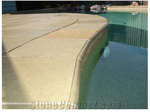 Kota Brown Limestone Pool Copings