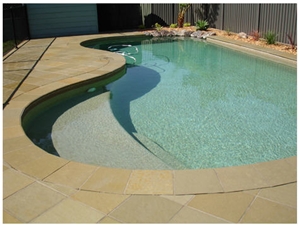 Kota Brown Limestone Pool Copings