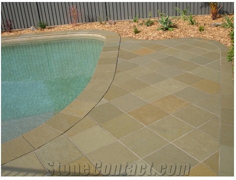 Kota Brown Limestone Pool Copings