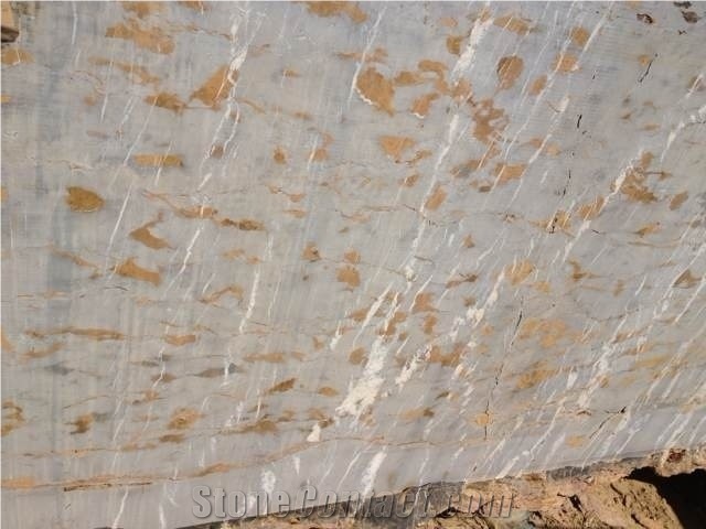 Black and Gold Marble Block