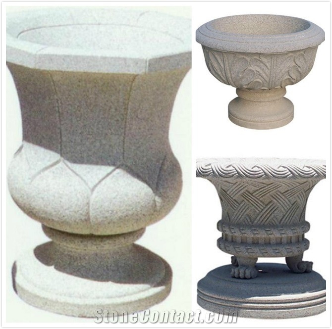 Natural Stone Flower Pot