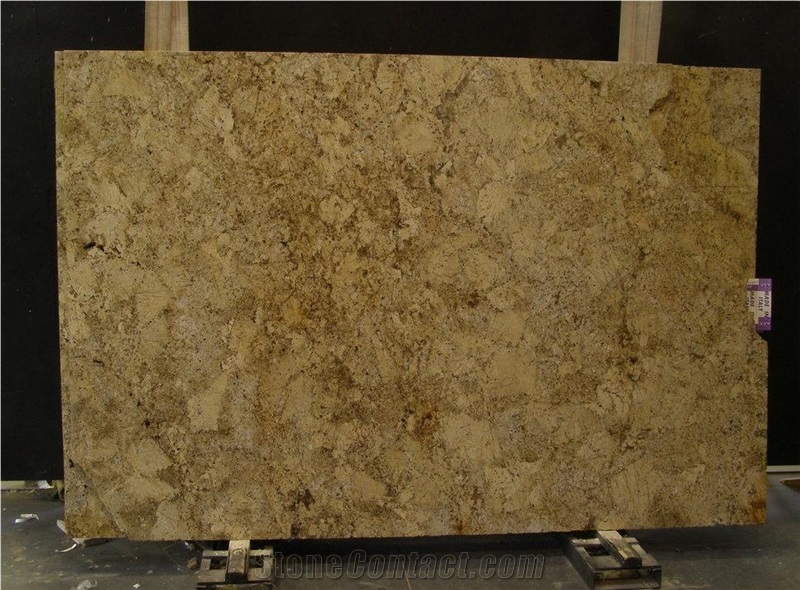 Golden Beach Granite Slabs, Brazil Yellow Granite