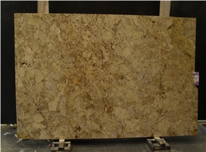 Golden Beach Granite Slabs, Brazil Yellow Granite