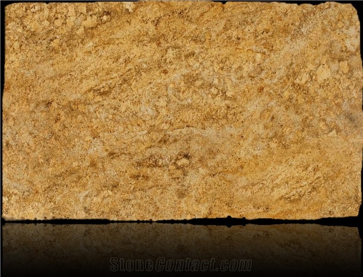 Golden Beach Granite Slabs, Brazil Yellow Granite
