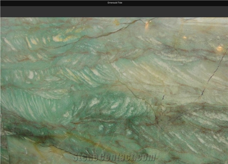 Emerald Green Quartzite Slabs, Brazil Green Quartzite