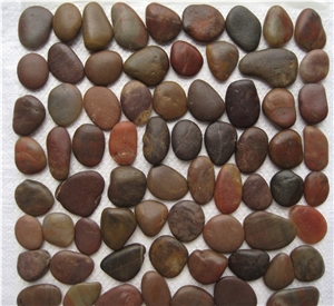 Red Pebbles with Back Net