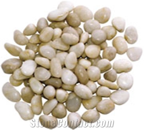 White Polished Pebble Stone