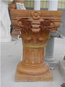 Corinthian Style Pedestal Column, Pillar Corinthian Style Pedestal Column, Pillar