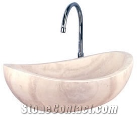 Beige Marble Sink