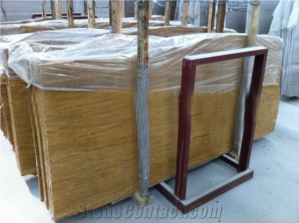 Stream Gold Marble Tiles, Tunisia Yellow Marble