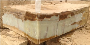 Light Green Onyx Block, Iran Green Onyx