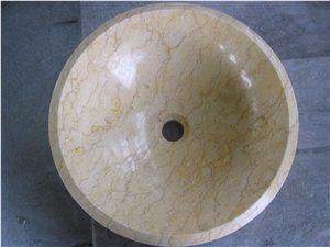 Dawn Light Wash Sink, Yellow Marble Sink
