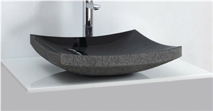 Shanxi Black Wash Sink Basin Square, Shanxi Black Granite Basin