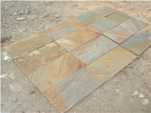 Yellow Wooden Slate Tile