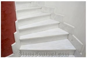 Classic White Marble Stairs