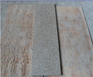 G682 Rust Yellow Granite Stairs & Steps, China Yellow Granite, Rusty Yellow Granite Stairs and Steps