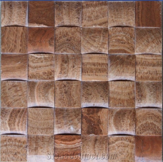 Wood Vein Marble Mosaics Stone Mosaic Tile, Wood Vein Yellow Marble Mosaics