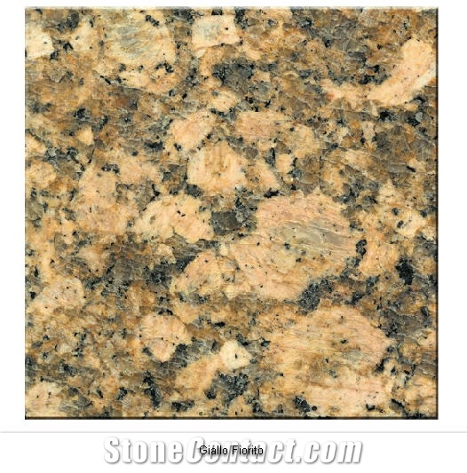 Giallo Fiorito Granite Tiles, Brazil Yellow Granite
