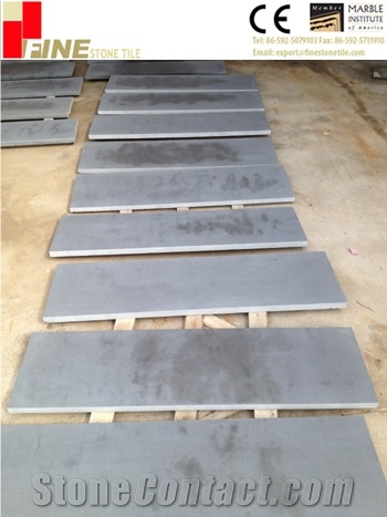 Basalt Staircase , Gray ,esite Hainan Grey Basalt Staircase