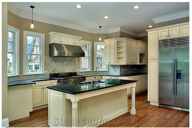 Kitchen Design and Remodeling, Black Granite Kitchen Design