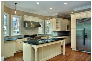 Kitchen Design and Remodeling, Black Granite Kitchen Design