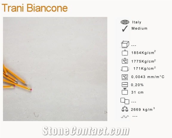 Trani Biancone Limestone Tiles, Italy White Limestone