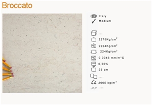 Trani Broccato Limestone Tiles, Italy Beige Limestone