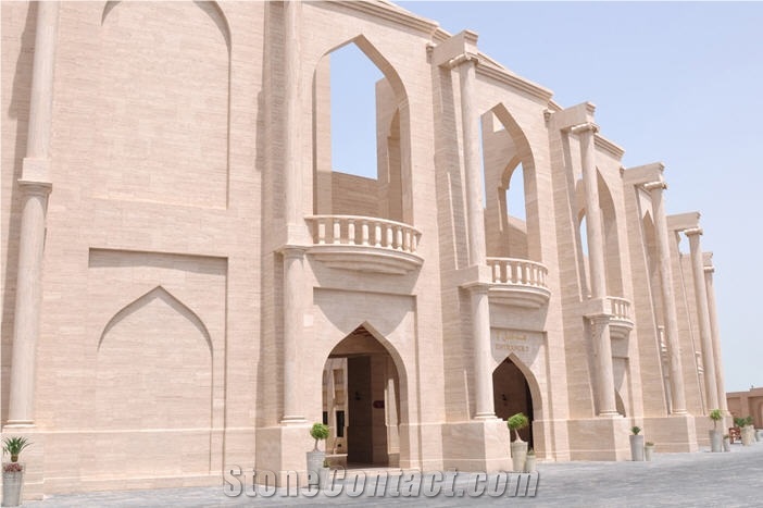 Beige Limestone Building Stones, Walling
