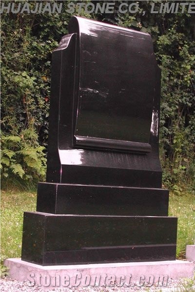 Black Book Style Monument, Shanxi Black Granite Monument