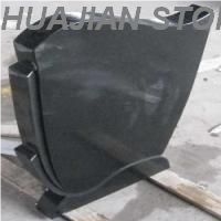 Cheap Upright Black Headstone,shandong black Granite Headstone