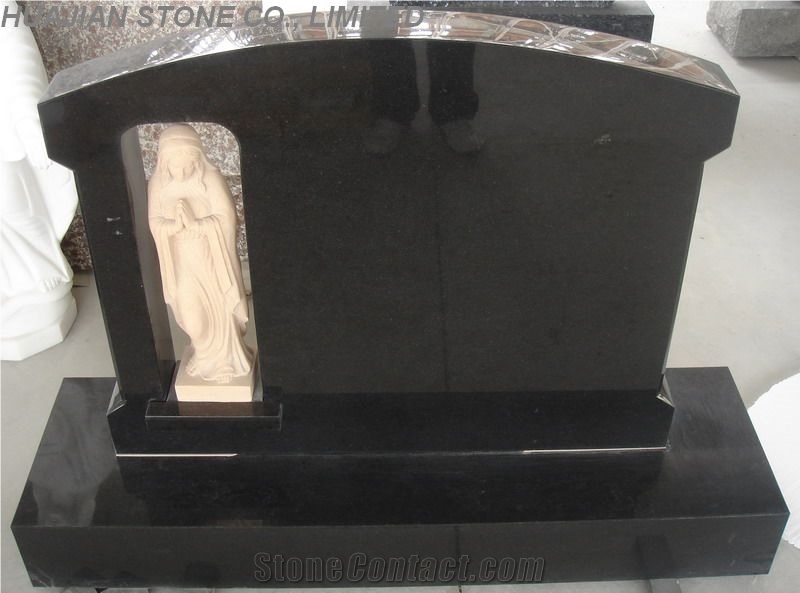 Double Family Monument, Grey Granite Family Monument