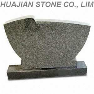 Grey Granite Headstone