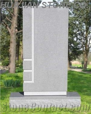 Grey Granite Headstone
